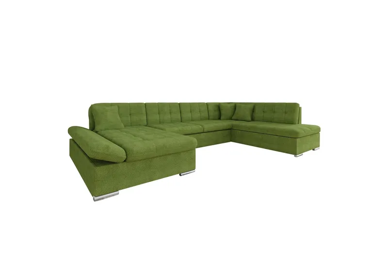 Zumar Soffa med Divan och Schäslong 4-sits - Grön (Art.nr 3068171) — Grön