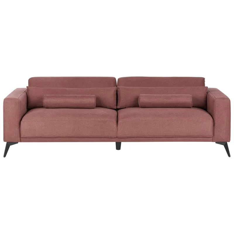 3-sits soffa Ange - Röd, Svart/Polyester — Röd, Svart/Polyester