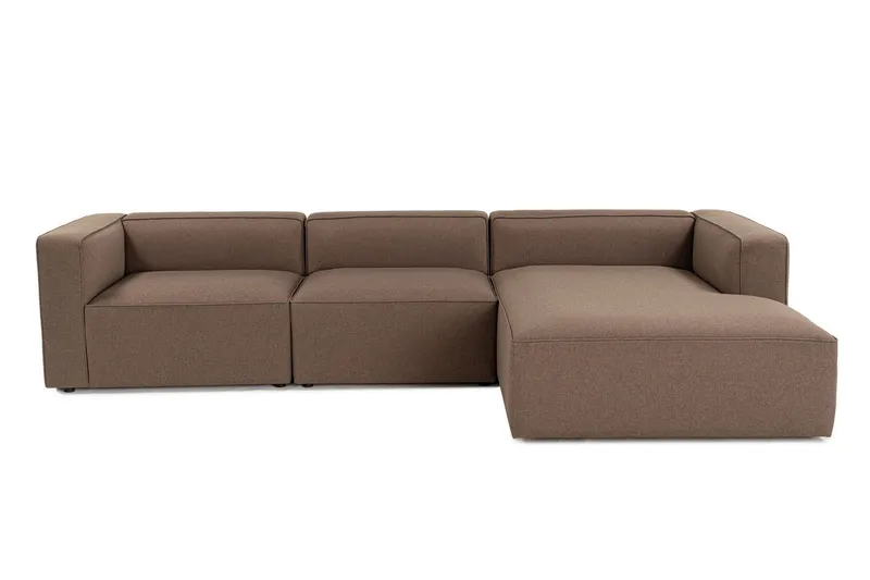 Abbas 4-sits Soffa med Divan - Brun (Art.nr 3062894) — Brun