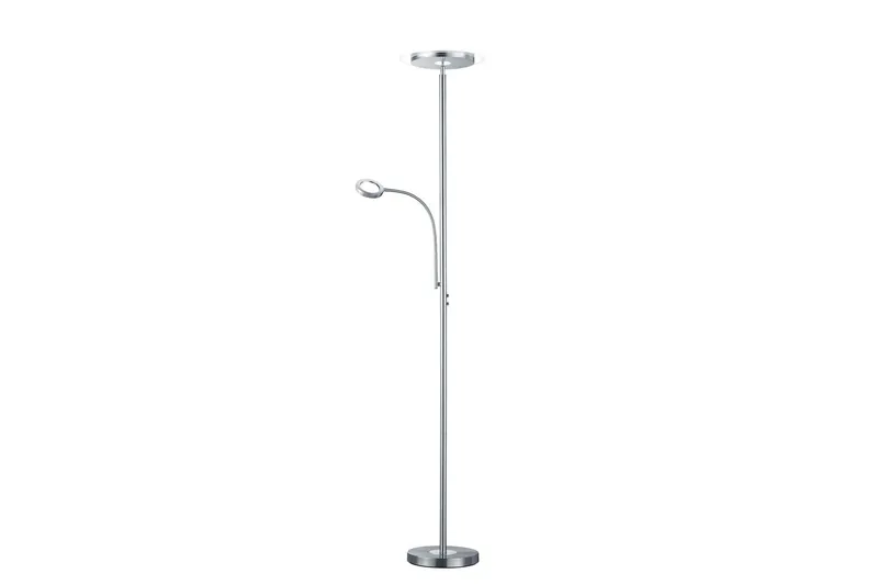 Ackbar LED Golvlampa uplight borstad stål - Borstad stål — Trio Lighting
