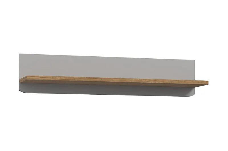 Ahmetbay Vägghylla 22x110 cm - Grå/Brun — Grå/Brun