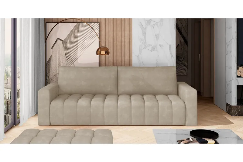 Alazaro 3-sits Bäddsoffa - Grå (Art.nr 1026741) — Grå