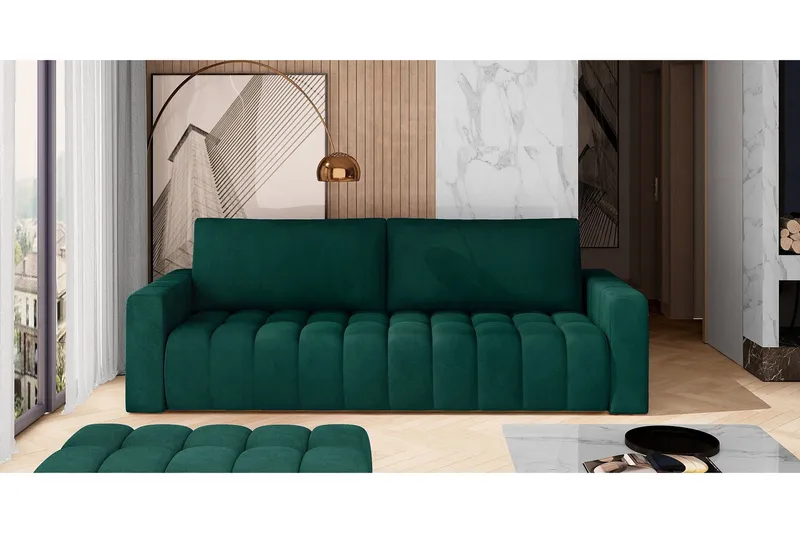 Alazaro 3-sits Bäddsoffa - Grön (Art.nr 1025956) — Grön