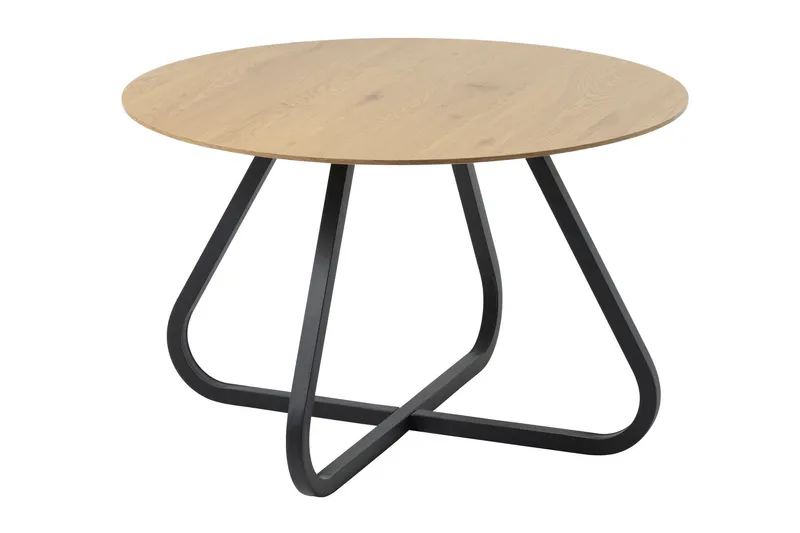 Ankit Matbord 120 cm Rund - Svart/Beige — Svart/Beige