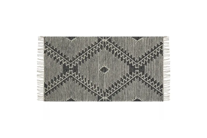 Arbaa Bomullsmatta 80x150 cm - Svart/Vit — Svart/Vit
