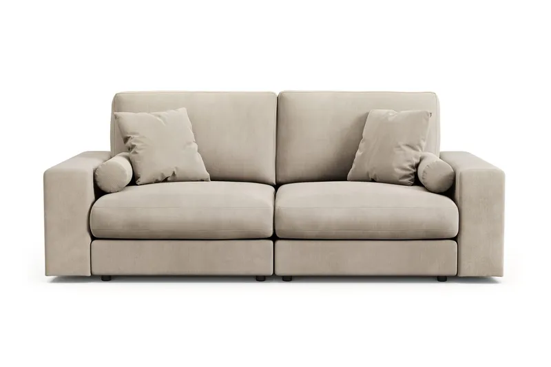 Arken Lyx 3-sits Djup Soffa i Manchester - Greige (Art.nr 3113391) — Andrarum