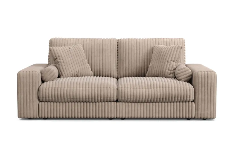 Arken Lyx 3-sits Djup Soffa i Manchester - Greige (Art.nr 3113356) — Andrarum