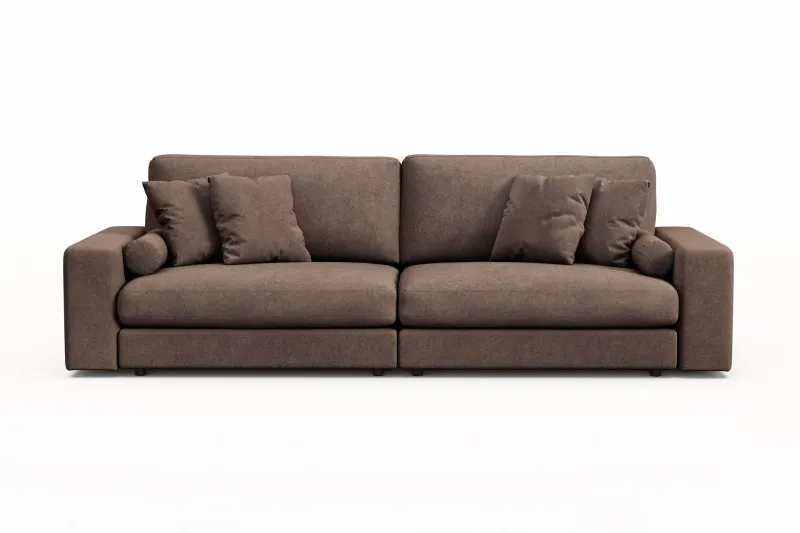 Arken Lyx 4-sits Djup Soffa i Tyg - Brun (Art.nr 3113326) — Andrarum
