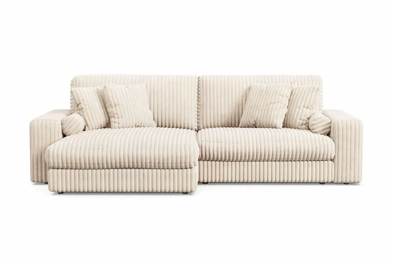 Arken Lyx 4-sits Vändbar L-formad Djup Divansoffa i Manchester - Beige — Andrarum