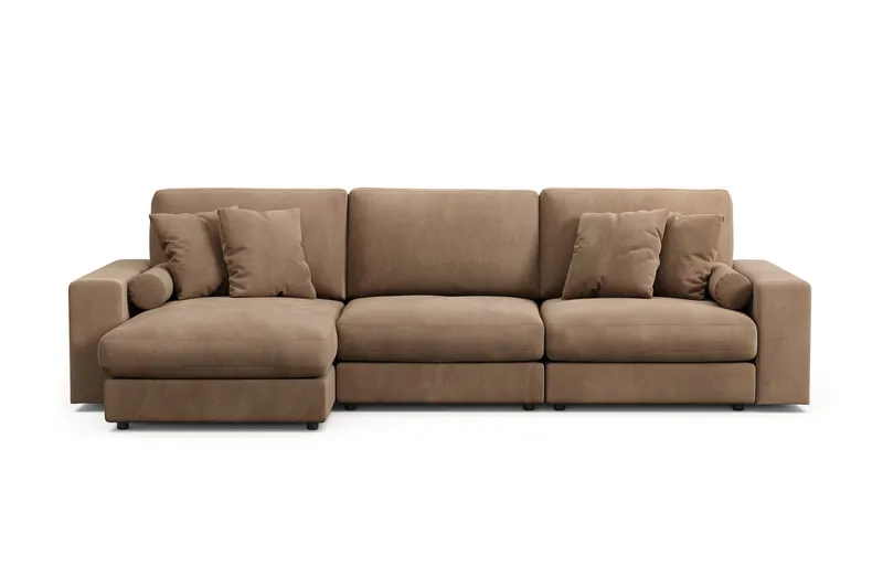 Arken Lyx 5-sits Vändbar L-formad Djup Divansoffa i Manchester - Brun (Art.nr 3113334) — Andrarum