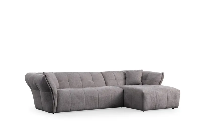 Azzo 4-sits Soffa med Divan - Ljusgrå (Art.nr 3062852) — Ljusgrå