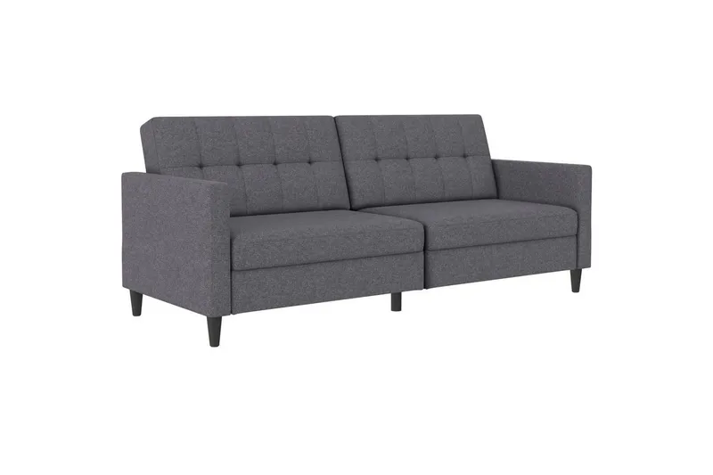 Bäddsoffa Hartford 203x83x82 cm, Grå, Linnetyg Utseende (100% Polyester - 203x83x82 cm, Grå, Linnetyg Utseende (100% Polyester — Loft24