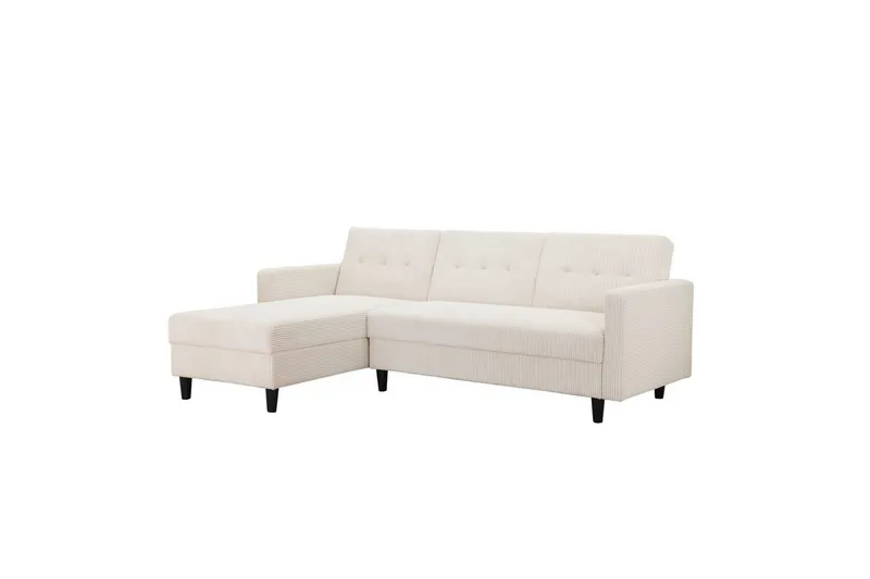Bäddsoffa Hartford II 213x153x82 cm, Kräm - 213x153x82 cm, Kräm — Loft24