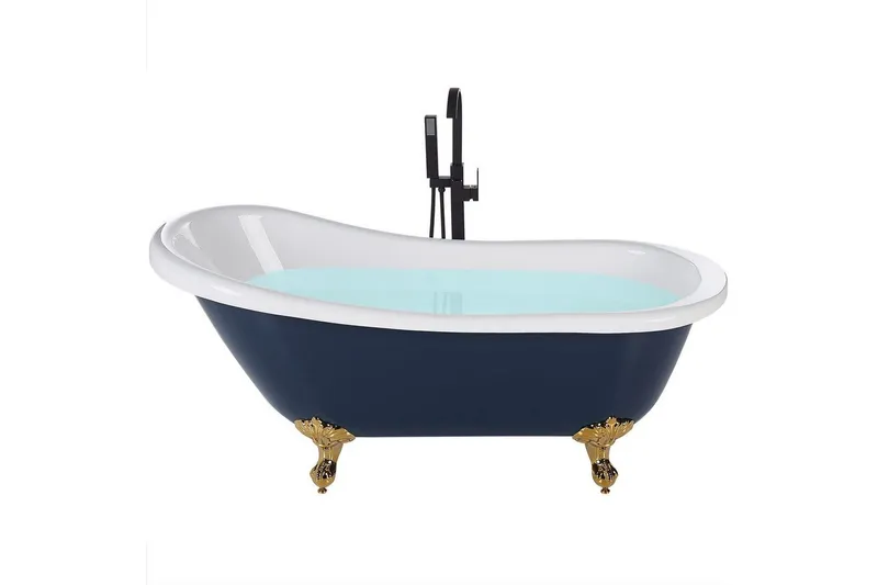 Badkar Cayman Blå/vit/guld, 76x170x76 cm - Blå/vit/guld, 76x170x76 cm — Blå/vit/guld, 76x170x76 cm