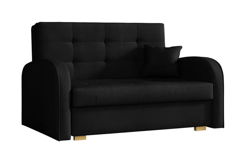 Bensbyn 2-sits Bäddsoffa - Svart — Svart