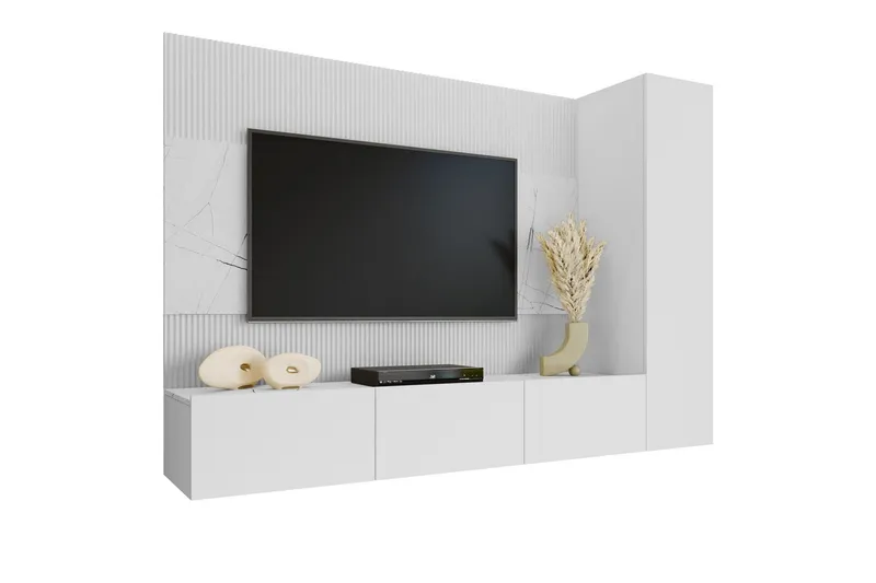 Bernice Tv-skåp 220x38 cm - Beige (Art.nr 3099009) — Beige