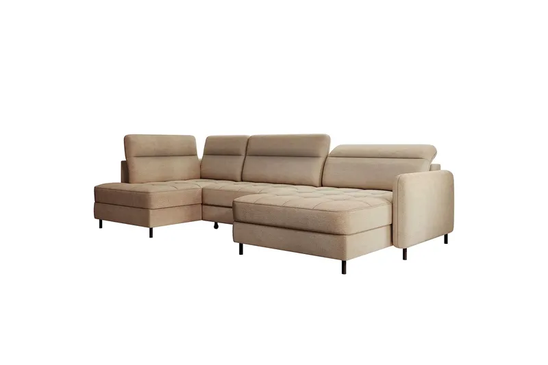 Berrto Soffa med Divan och Schäslong 5-sits - Beige (Art.nr 3019672) — Beige