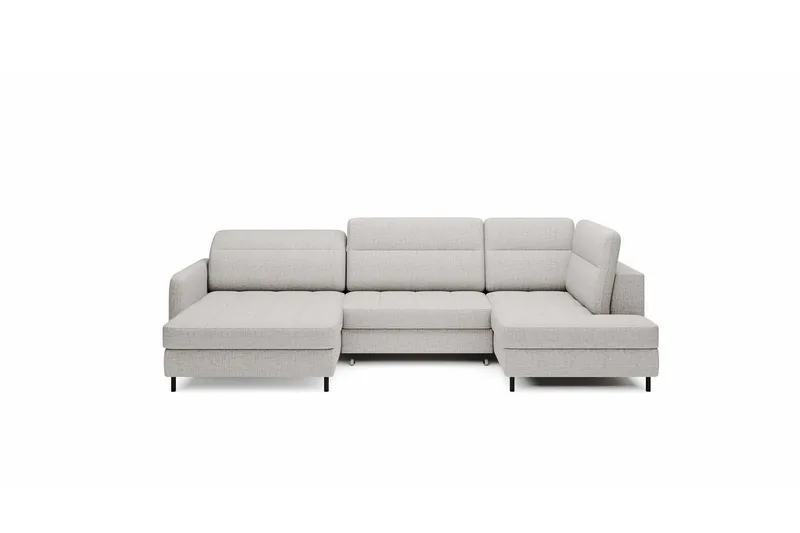 Berrto Soffa med Divan och Schäslong 5-sits - Ljusgrå (Art.nr 3019647) — Ljusgrå