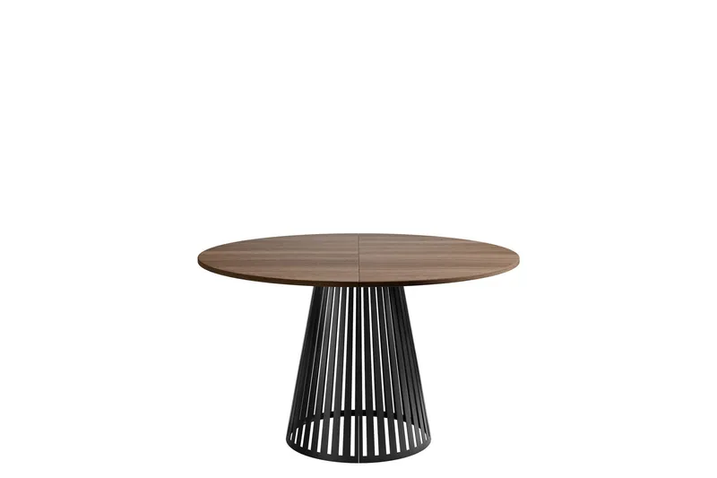 Beylen Matbord 120 cm Rund - Brun/Svart (Art.nr 3116556) — Brun/Svart