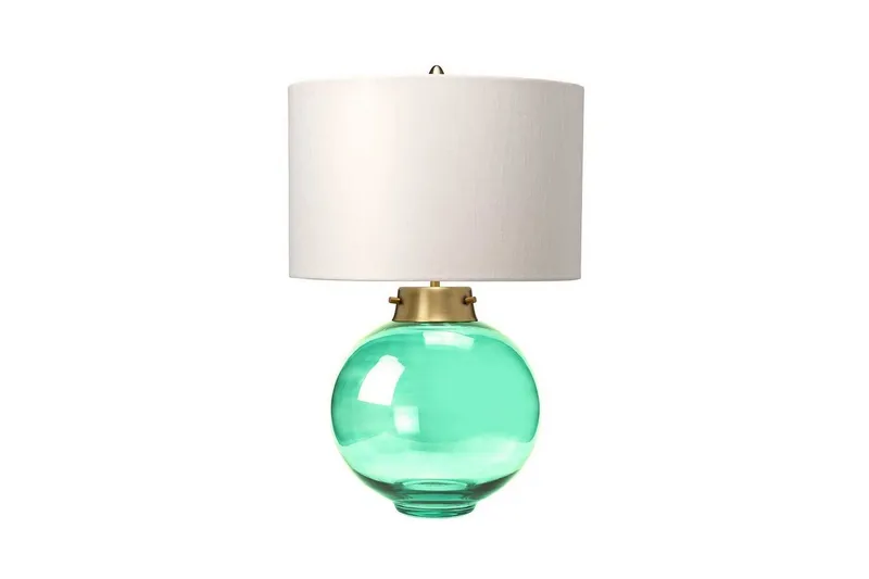 Bordslampa Elstead Lighting Kara Åldrad mässing - Mörkgrönt glas - Åldrad mässing - Mörkgrönt glas — Mörkgrönt glas