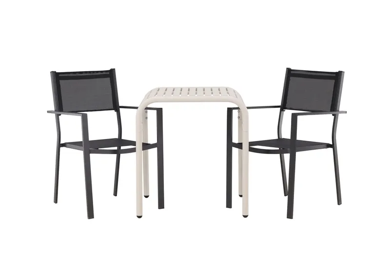Borneo Matgrupp Utomhus + 2 Copacabana Utestolar - Beige — Venture Home