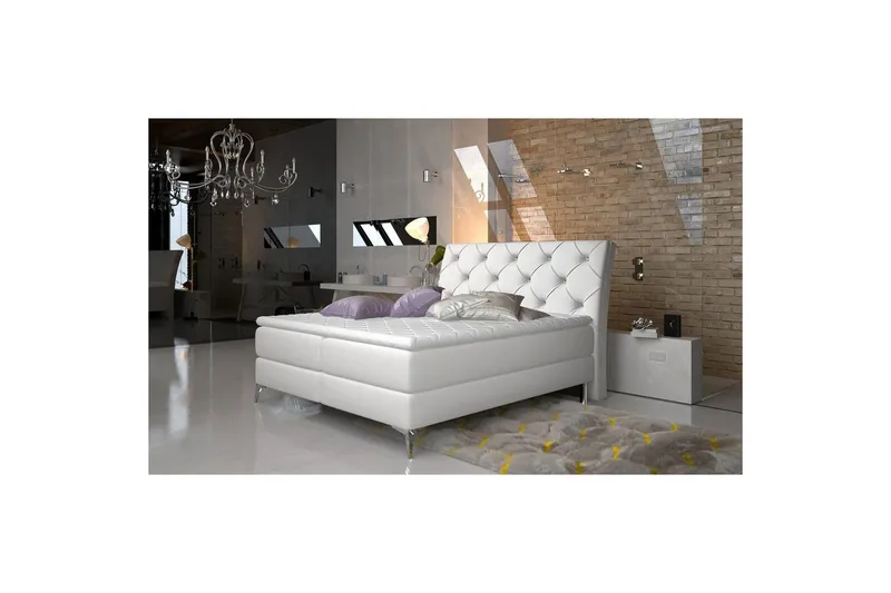 Boxfjäder Eltap Adel - 180x200 cm, Soft 17, Vit — 180x200 cm, Soft 17, Vit