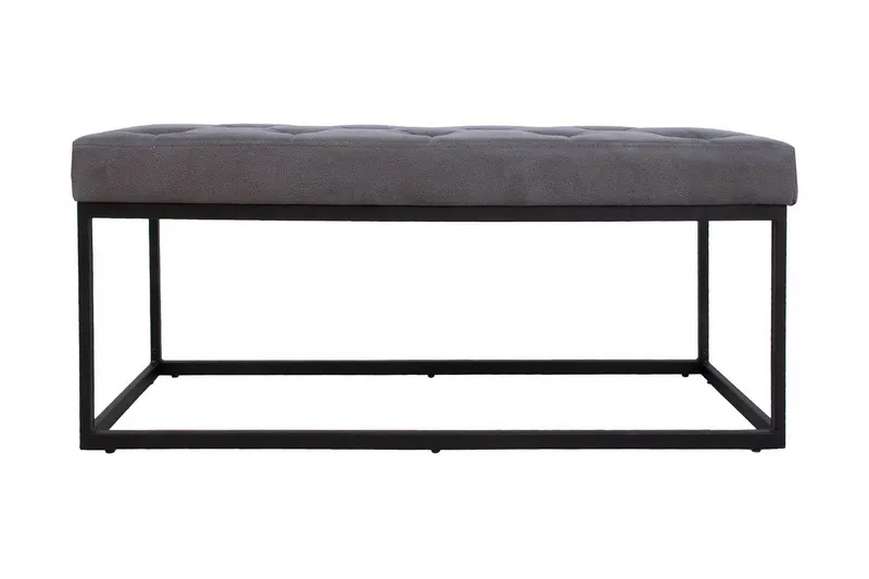 Brigite Bänk 100x35x47 cm Grå