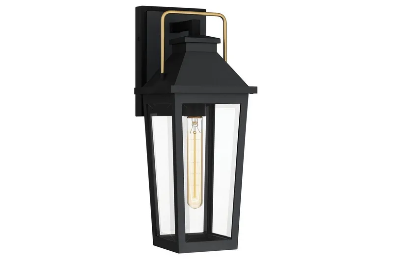 Buckley Quoizel Vägglampa utomhus - Black||Brass — Black||Brass