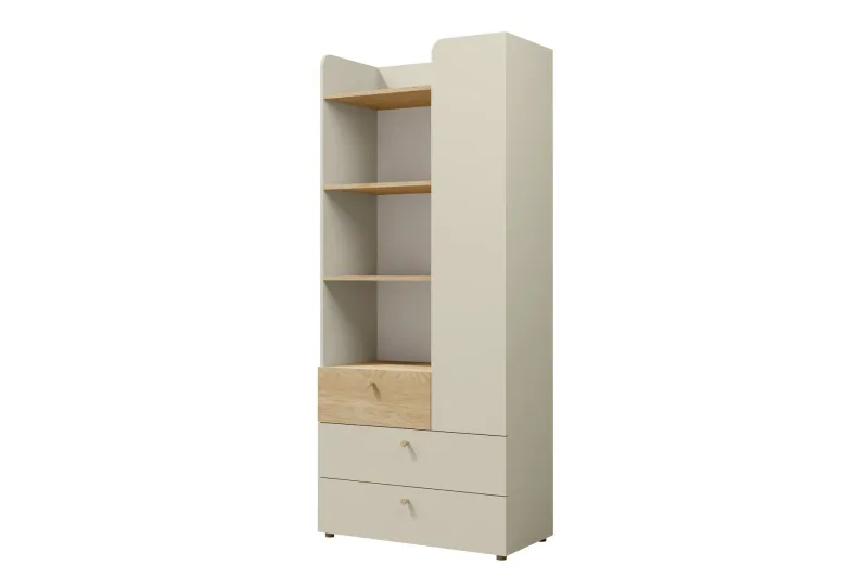 Buhan Garderob 80x185 cm - Beige/Brun (Art.nr 3079005) — Beige/Brun