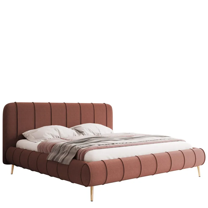 Calrosin Sängram på ben 140x200 cm med Förvaring - Rosa — Rosa
