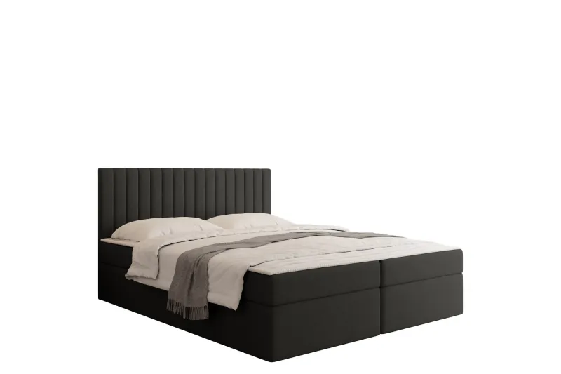 Calrosor Sängpaket Kontinentalsäng med Förvaring 160x200 cm - Svart (Art.nr 3116171) — Svart