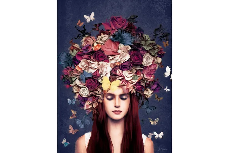Canvastavla Bouquet - 60x80 cm — 60x80 cm