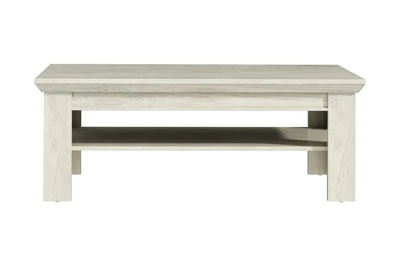Casique Soffbord 120 cm med Förvaring Hylla - Vit — Vit