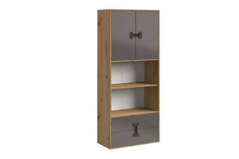 Castlebay Highboard Grey High Gloss (Art.nr 3022416)