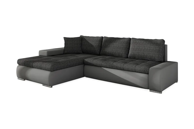 Cerys Divanbäddsoffa 265x185x85 cm Universal - Grå (Art.nr 458049) — Grå