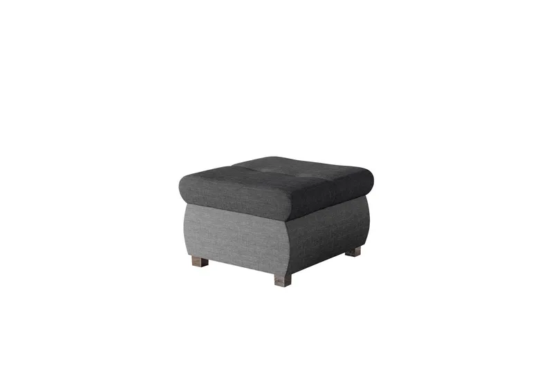Cerys Fotpall 60 cm - Ljusgrå/Mörkgrå (Art.nr 3069333) — Ljusgrå/Mörkgrå