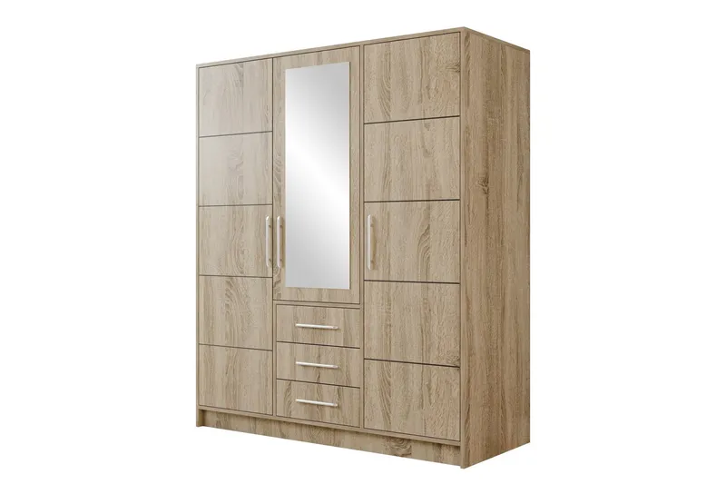 Chavez Garderob med Spegel 147x200 cm - Beige — Beige