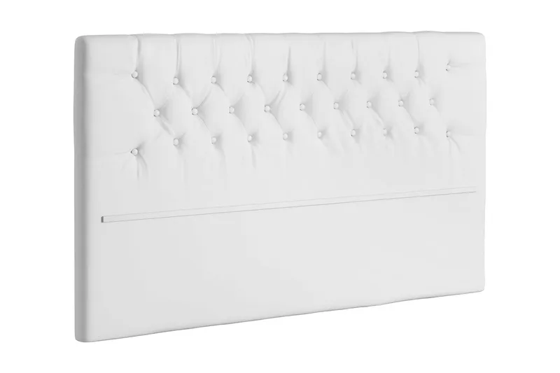 Chester Sänggavel 140 cm Konstläder - Vit — Vit