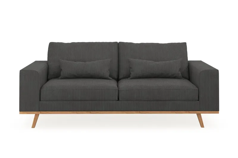 Copenhagen 2-sits Manchestersoffa - Mörkgrå (Art.nr 1481588) — Scandinavian Choice