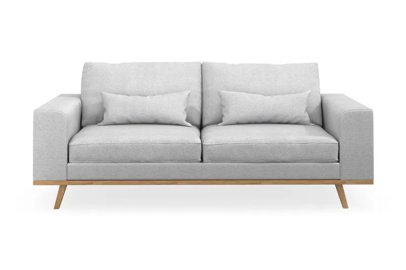 Copenhagen 2-sits Tygsoffa - Ljusgrå (Art.nr 1481562) — Scandinavian Choice