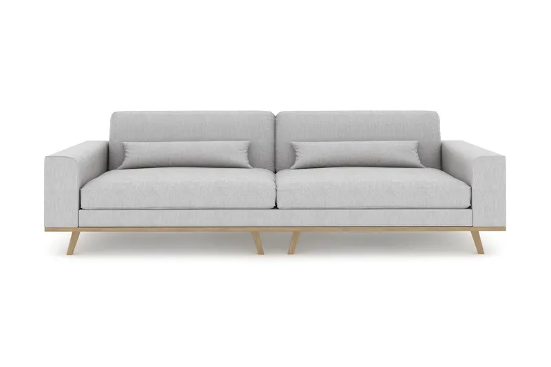 Copenhagen 4-sits Tygsoffa - Grå — Scandinavian Choice