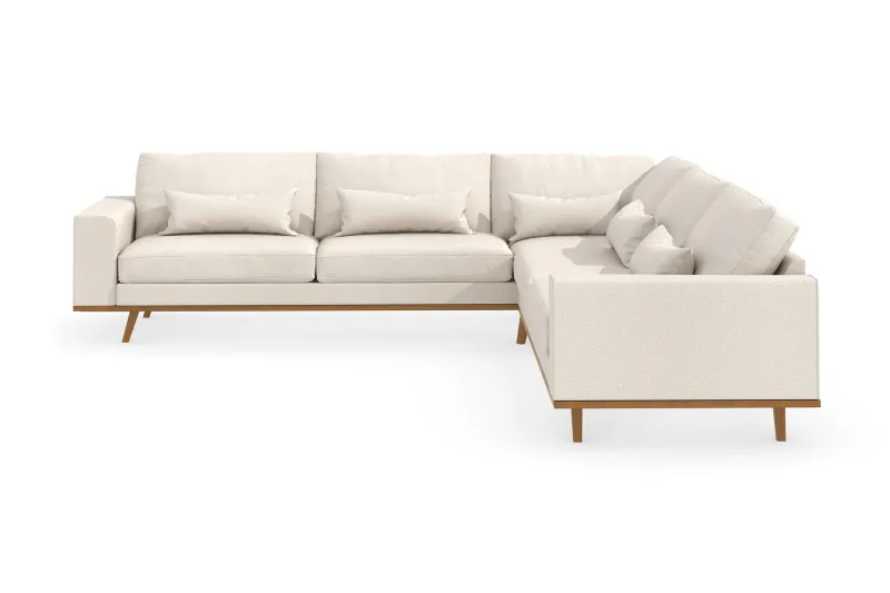Copenhagen 6-sits L-formad Hörnsoffa i Tyg - Beige (Art.nr 990003) — Scandinavian Choice