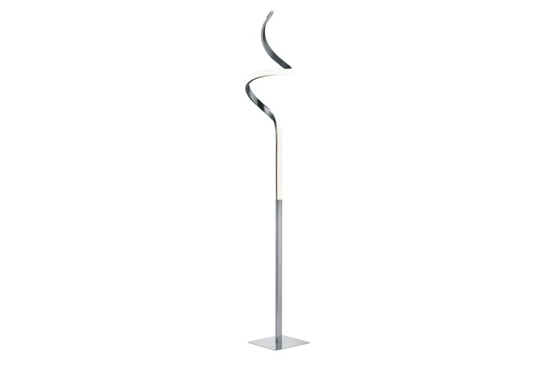 Course LED Golvlampa borstad stål - Vit — Trio Lighting
