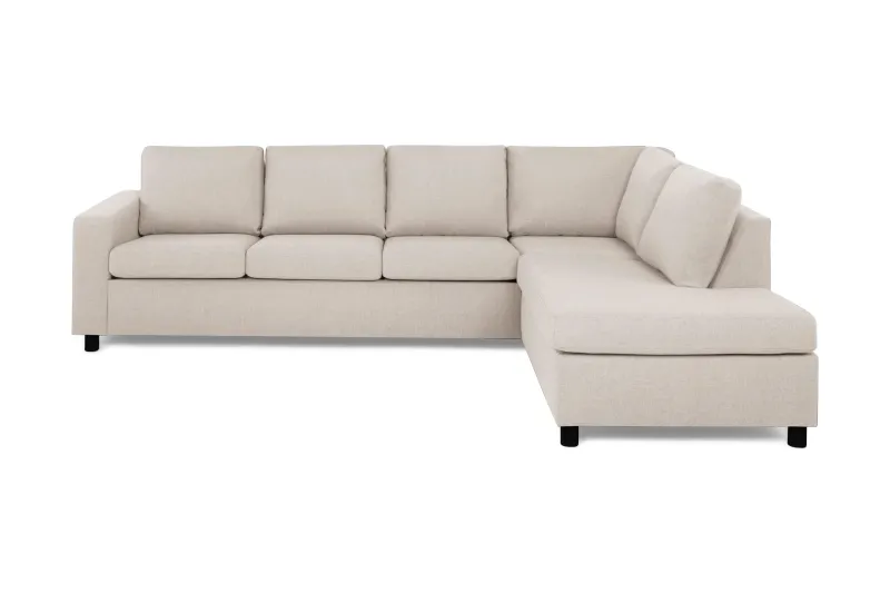 Crazy 4-sits Högervänd L-formad Schäslongsoffa i Tyg - Beige (Art.nr 139418) — Beige