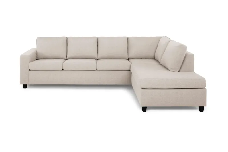 Crazy 4-sits Högervänd L-formad Schäslongsoffa i Tyg - Beige (Art.nr 155526) — Beige