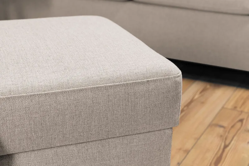 Crazy Fotpall med Förvaring 120x50 - Beige (Art.nr 139100) — Beige