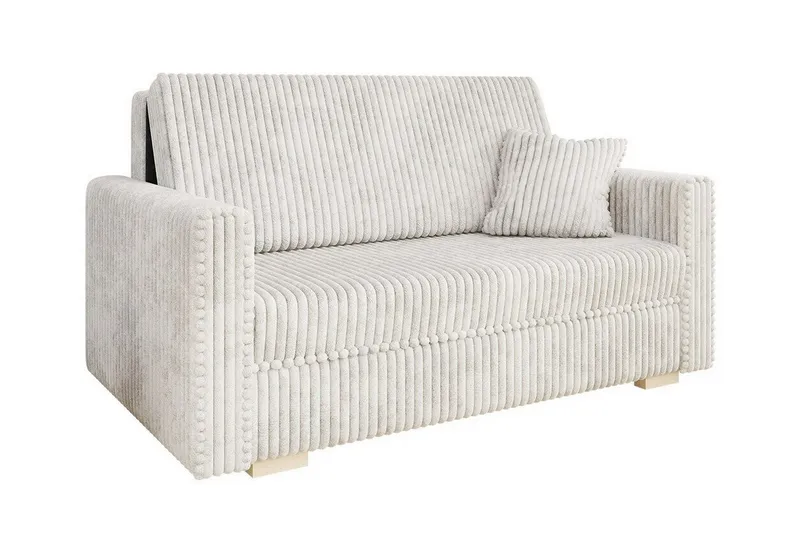 Denegal 2-sits liten bäddsoffa i Plysch - Beige (Art.nr 3029402) — Beige