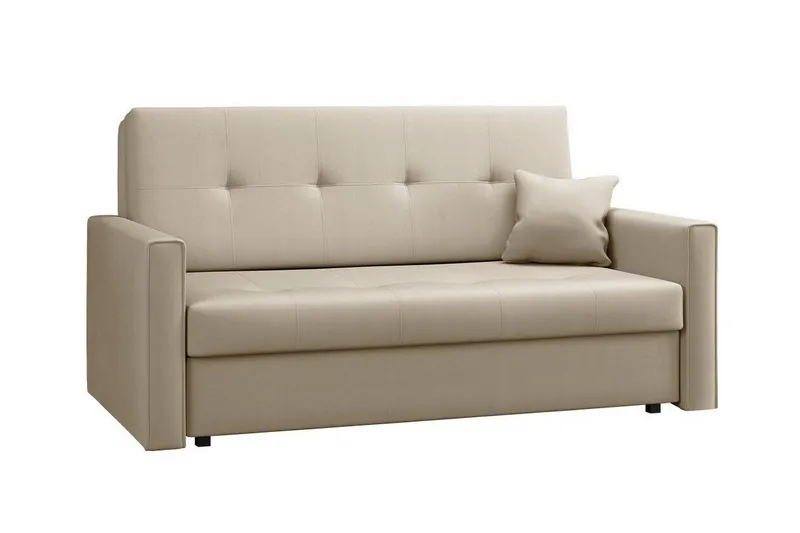 Denegal 2-sits liten bäddsoffa i Plysch - Beige (Art.nr 3030457) — Beige