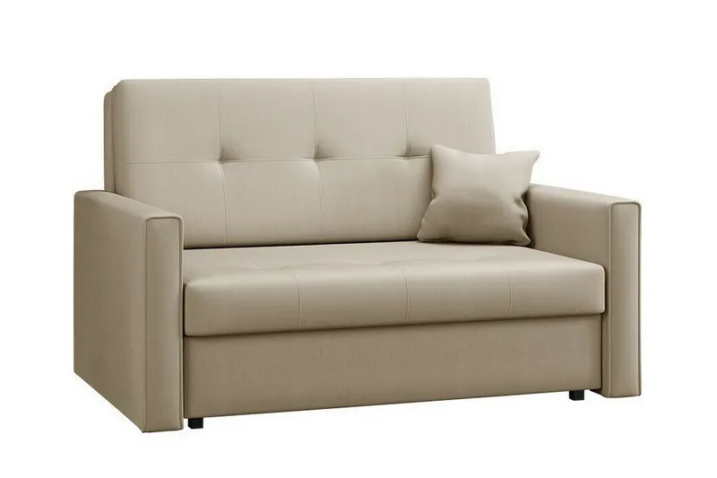 Denegal 2-sits liten bäddsoffa i Plysch - Beige (Art.nr 3030464) — Beige