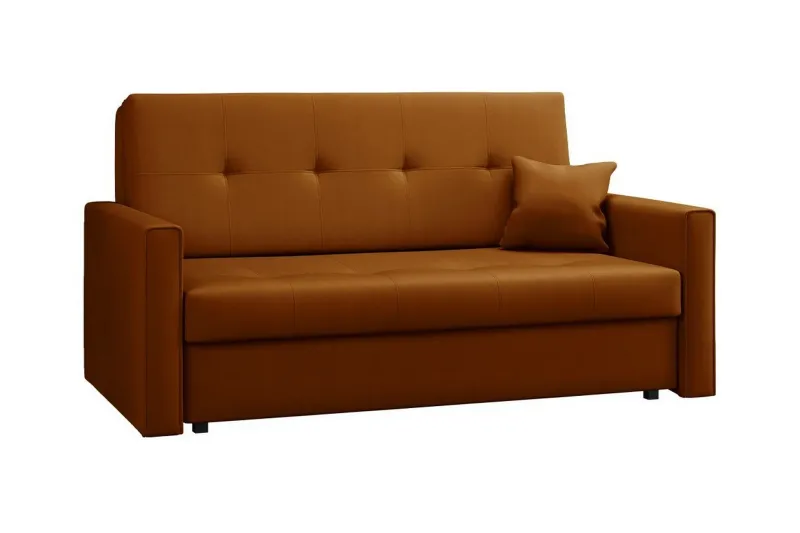 Denegal 2-sits liten bäddsoffa i Plysch - Brun (Art.nr 3030462) — Brun